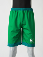 昇華セミオーダーバスケットボールパンツC07 緑・深緑